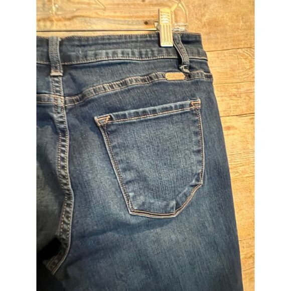 KANCAN DISTRESSED FRAYED HEM SKINNY ANKLE STRETCH CLASSIC CASUAL JEANS SIZE 29 - Picture 6 of 7